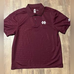 Mississippi State Bulldogs Adidas ClimaLite Polo Medium